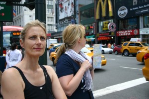 Times Square mit Bettina und Nicole